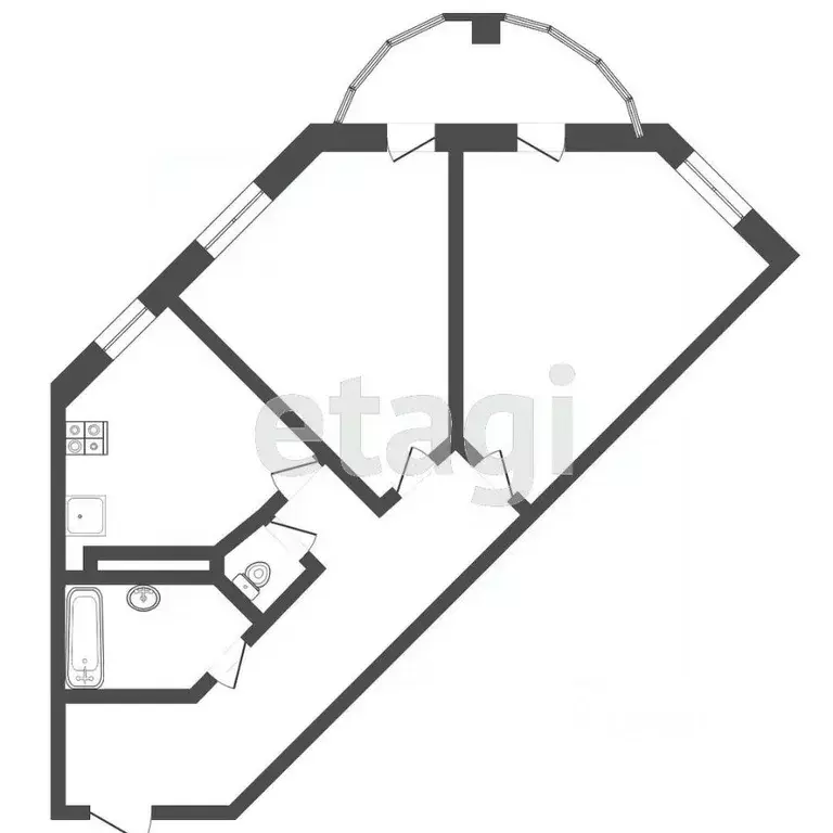 2-к кв. Мордовия, Саранск ул. Короленко, 16 (60.0 м) - Фото 1