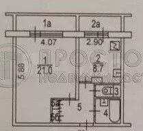 1-к. квартира, 39,5 м, 8/9 эт. - Фото 0