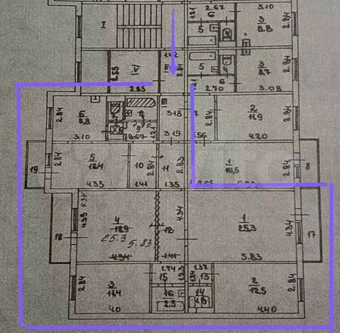 9-к. квартира, 122 м, 9/9 эт. - Фото 0