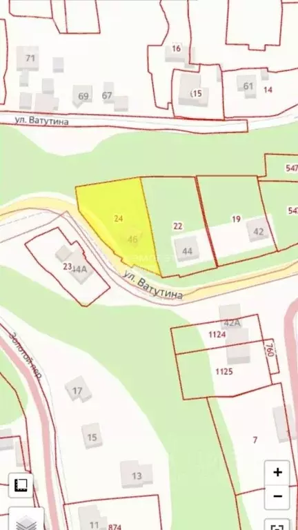 Участок в Курская область, Курск ул. Ватутина, 44 (11.0 сот.) - Фото 2
