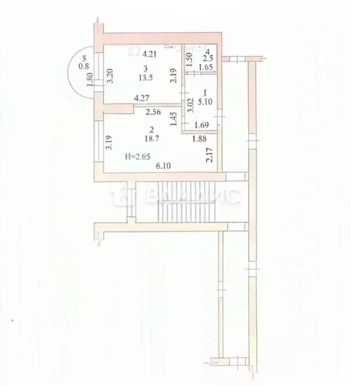 1-к кв. Краснодарский край, Ейск Красная ул., 59/2 (39.8 м) - Фото 2