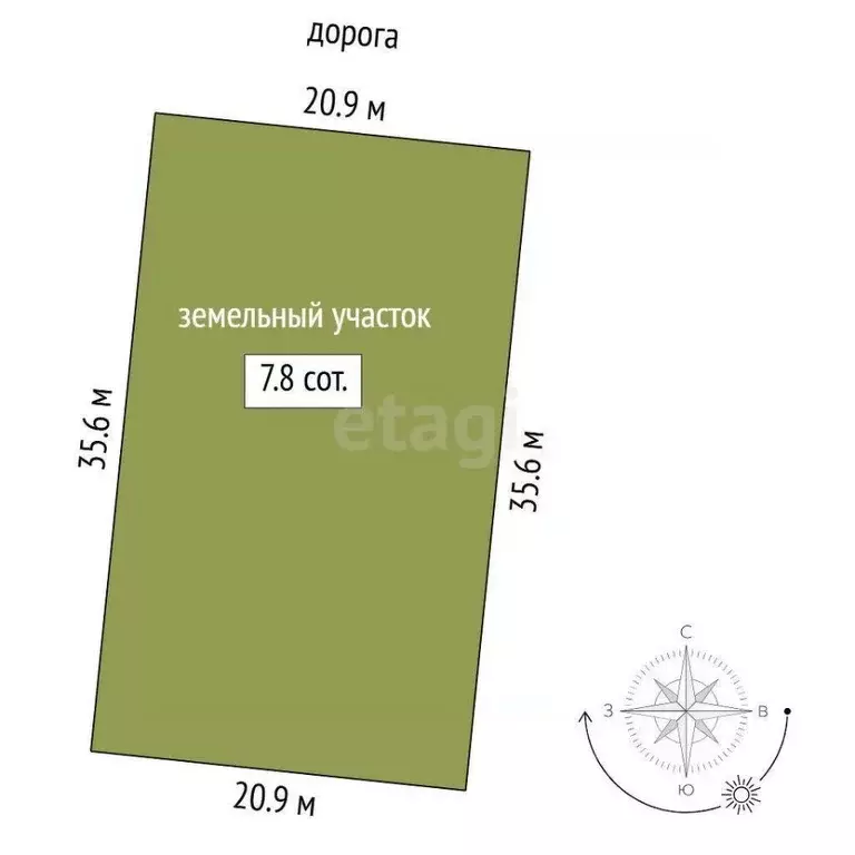 Участок в Тюменская область, Тюмень СОСН Березка-3 тер., ул. 9-я (7.8 ... - Фото 0