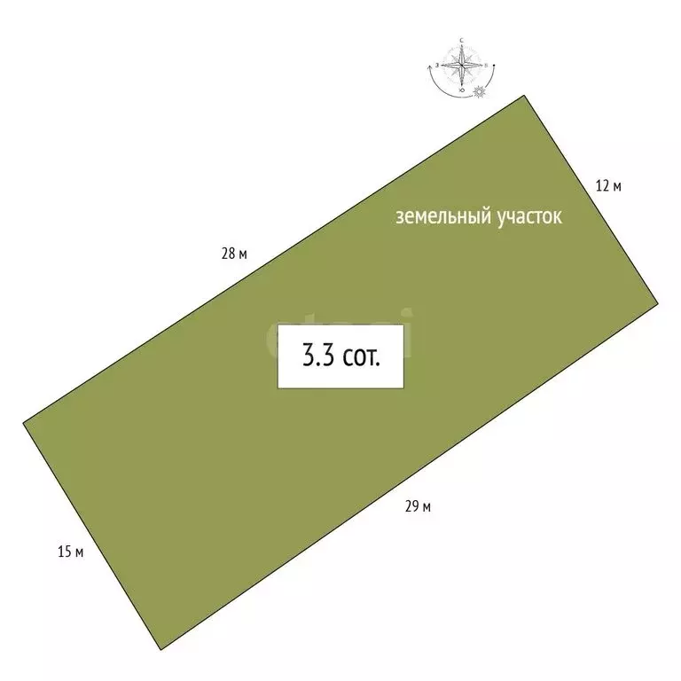 Участок в посёлок Чернореченский, Советская улица (10 м) - Фото 1