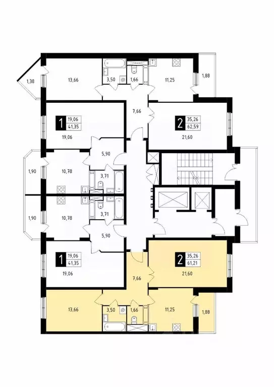 2-к кв. Московская область, Подольск Климовск мкр, ул. Школьная, 41 ... - Фото 1