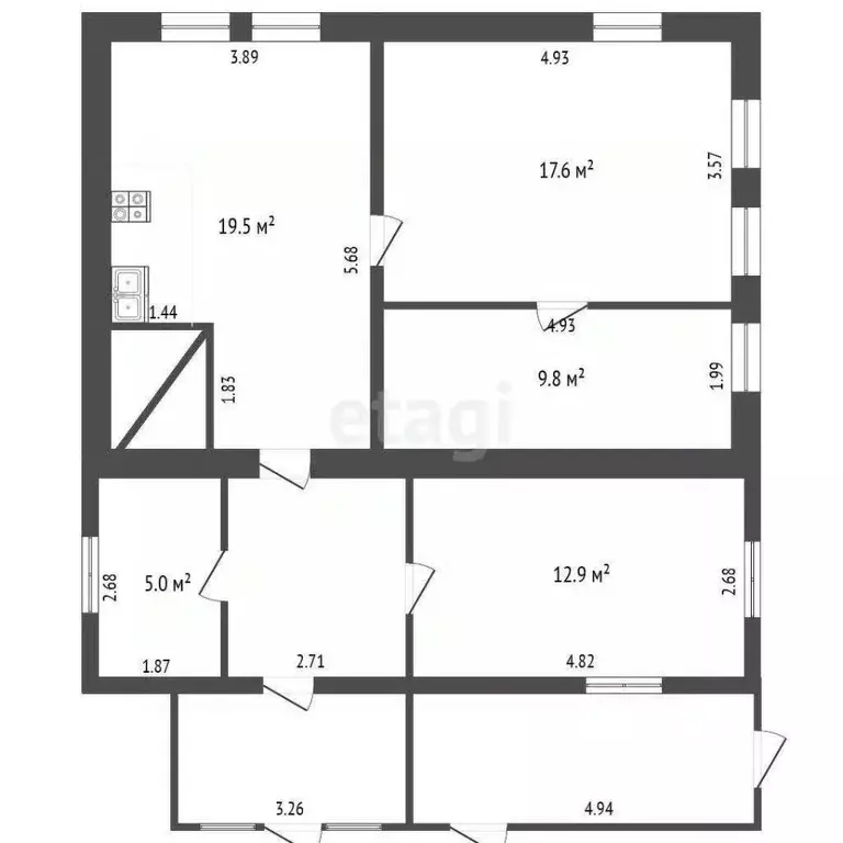 Дом в Мордовия, Кадошкино рп ул. Горького, 29 (47 м) - Фото 1