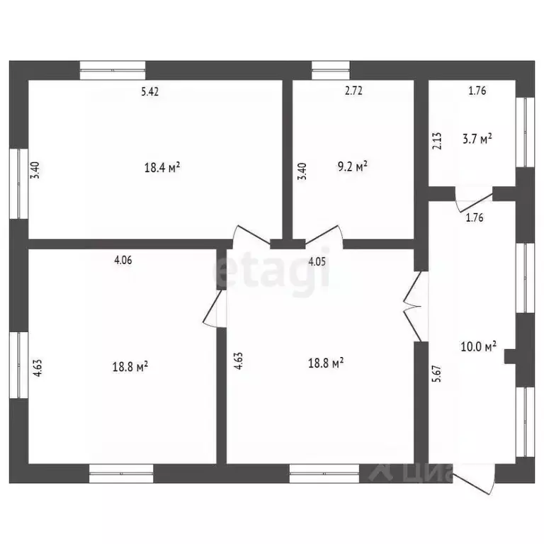 Дом в Томская область, Томск д. Лоскутово, Восточная ул. (145 м) - Фото 2