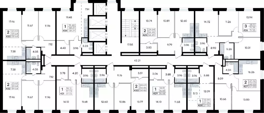 2-к кв. Приморский край, Владивосток ул. Тухачевского (54.49 м) - Фото 2