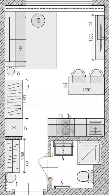 Квартира-студия, 19,7 м, 27/33 эт. - Фото 0