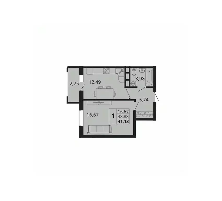 1-к кв. Краснодарский край, Краснодар пос. Знаменский, Родные Просторы ... - Фото 1