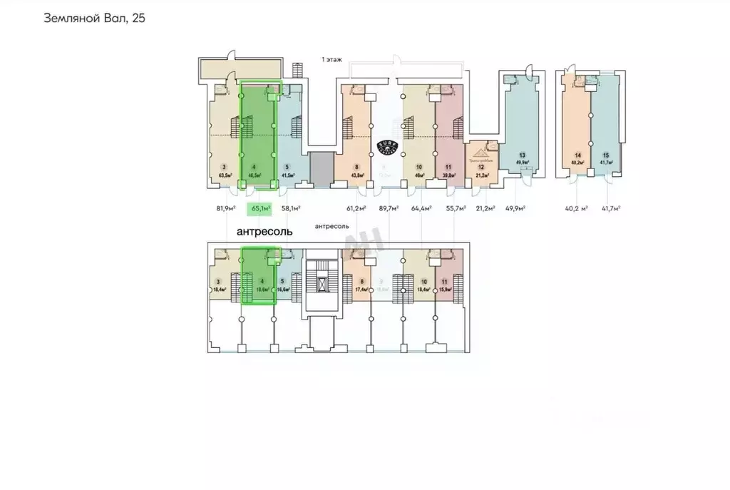 Помещение свободного назначения в Москва ул. Земляной Вал, 25 (65 м) - Фото 2