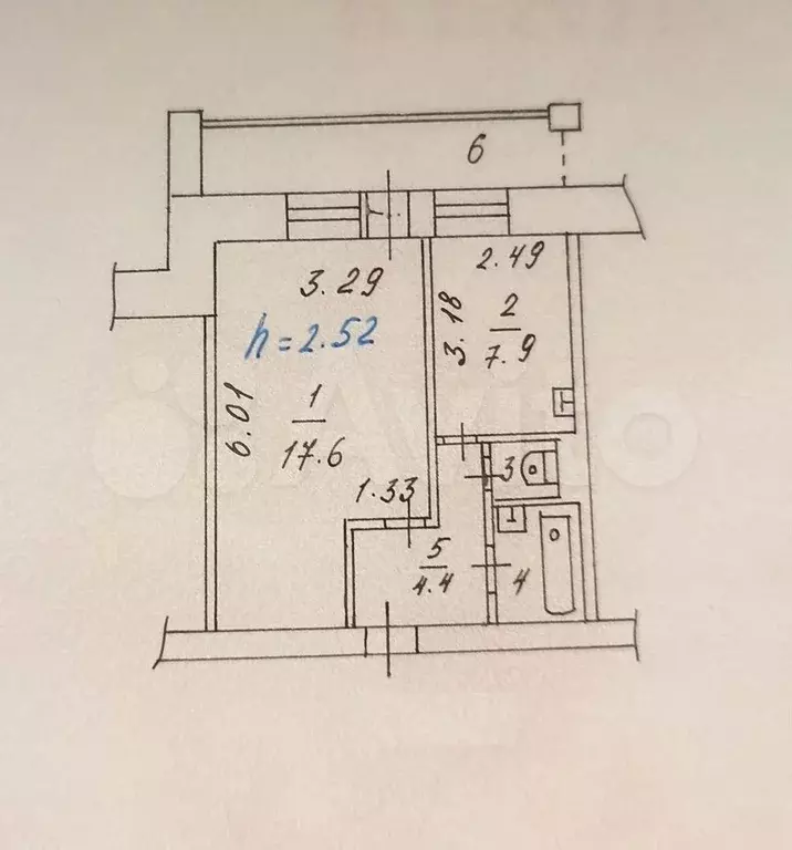 1-к. квартира, 36,8 м, 2/10 эт. - Фото 0