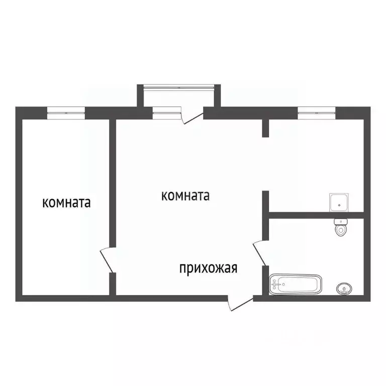 2-к кв. Красноярский край, Красноярск ул. Молокова, 40 (54.0 м) - Фото 2
