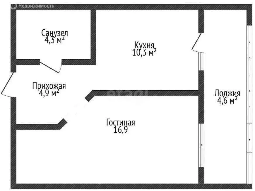 1-комнатная квартира: Краснодар, улица Григория Булгакова, 10 (36.3 м) - Фото 0