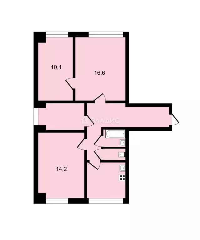 4-комнатная квартира: Москва, улица Шверника, 15к1 (71 м) - Фото 0