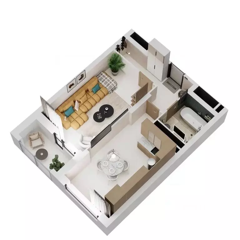 1-к кв. Татарстан, Набережные Челны 19-й комплекс, Челны Сити 2 жилой ... - Фото 1