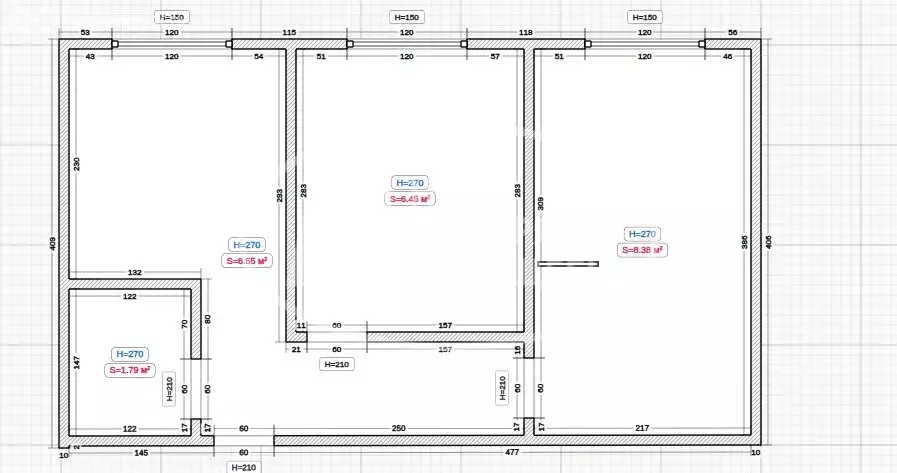 2-комнатная квартира: Чернушка, улица Мира, 19 (50 м) - Фото 1