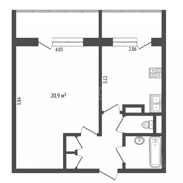 1-к кв. Москва Магнитогорская ул., 17 (42.0 м) - Фото 2