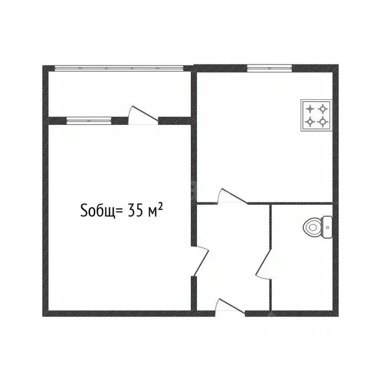 1-к кв. Брянская область, Брянск просп. Станке Димитрова, 67к7 (35.0 ... - Фото 1