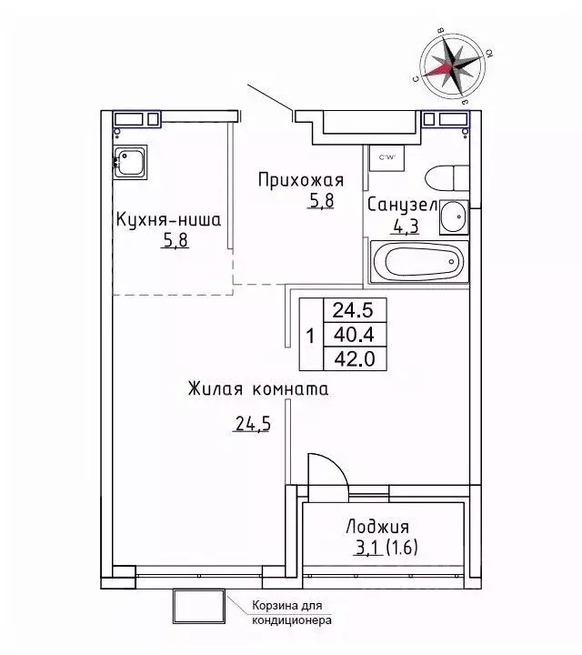 1-к кв. Приморский край, Надеждинский район, пос. Новый ул. Ленина, ... - Фото 0