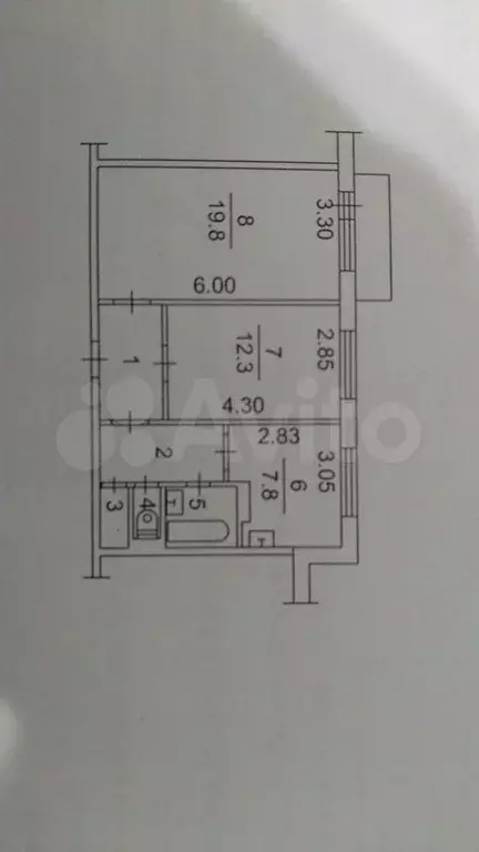 2-к. квартира, 54 м, 7/9 эт. - Фото 0