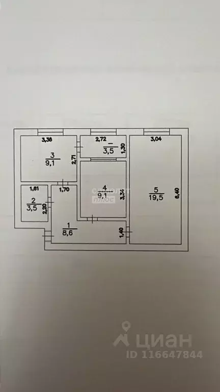2-к кв. Дагестан, Дербент Приморская ул., 6 (56.0 м) - Фото 2