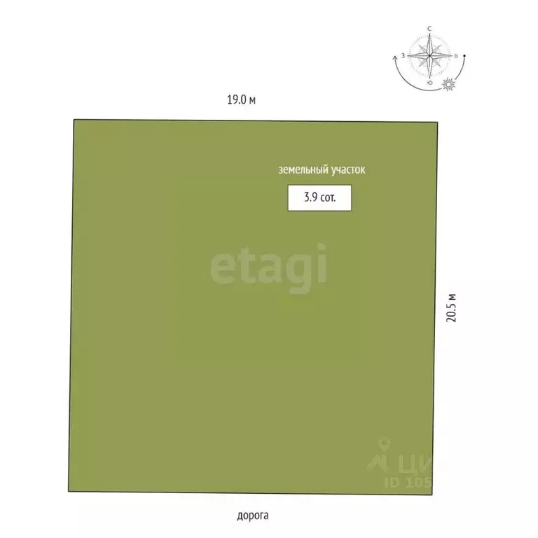 Участок в Крым, Судак ул. Бака-Таш (3.9 сот.) - Фото 1