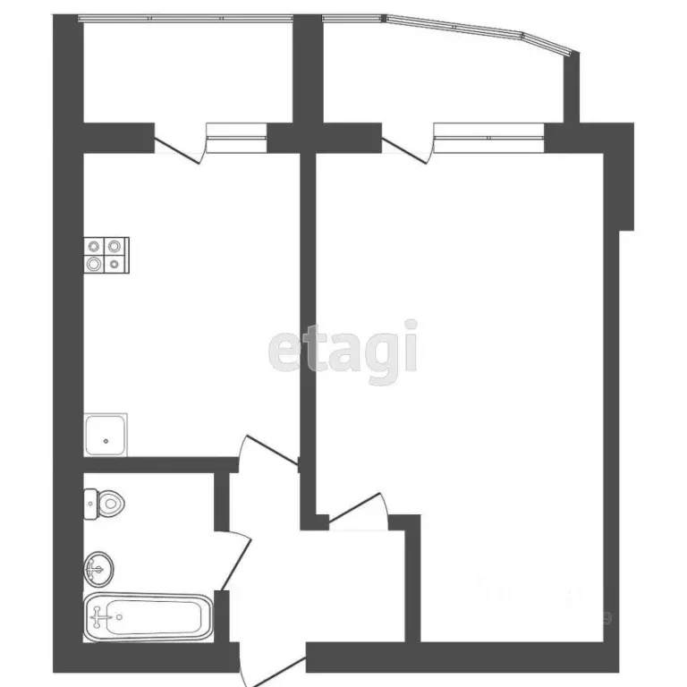 1-к кв. Мордовия, Саранск Волгоградская ул., 83 (40.0 м) - Фото 2
