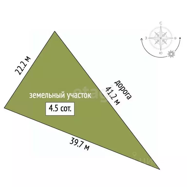 Участок в Ростовская область, Ростов-на-Дону ул. Благая (4.5 сот.) - Фото 1