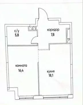 2-к кв. Москва ул. Нижние Мневники, 7 (47.9 м) - Фото 2