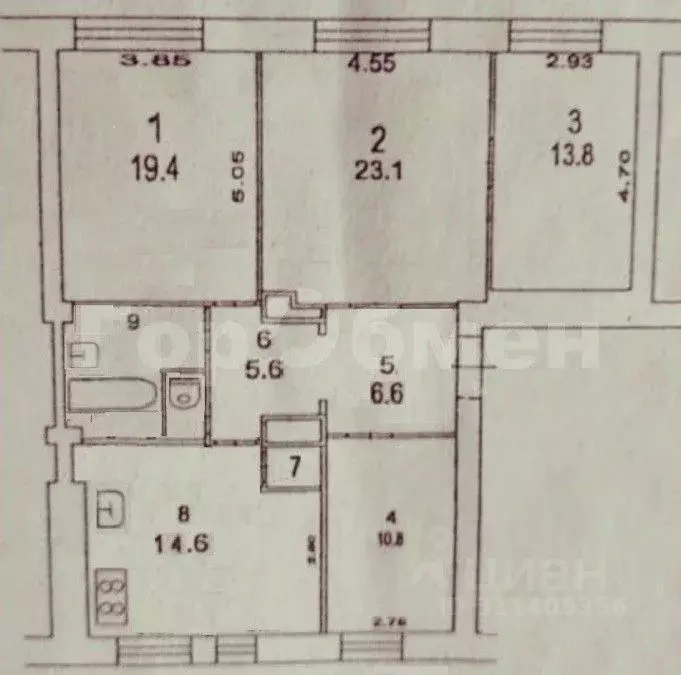 4-к кв. Московская область, Химки ул. Бурденко, 8/5 (100.2 м) - Фото 1