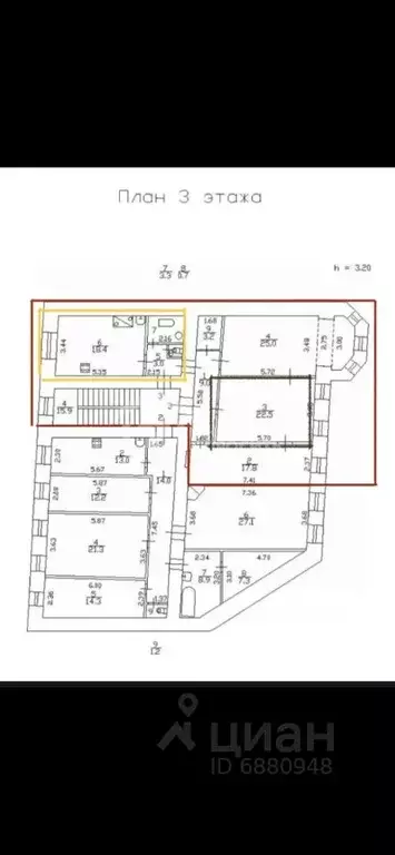 Комната Санкт-Петербург Московский просп., 32 (22.0 м) - Фото 2