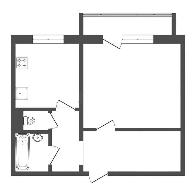 1-к кв. Красноярский край, Красноярск ул. Елены Стасовой, 52В (40.6 м) - Фото 2