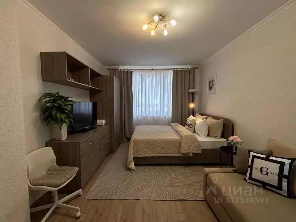 1-к кв. Нижегородская область, Нижний Новгород Краснозвездная ул., 35 ... - Фото 0
