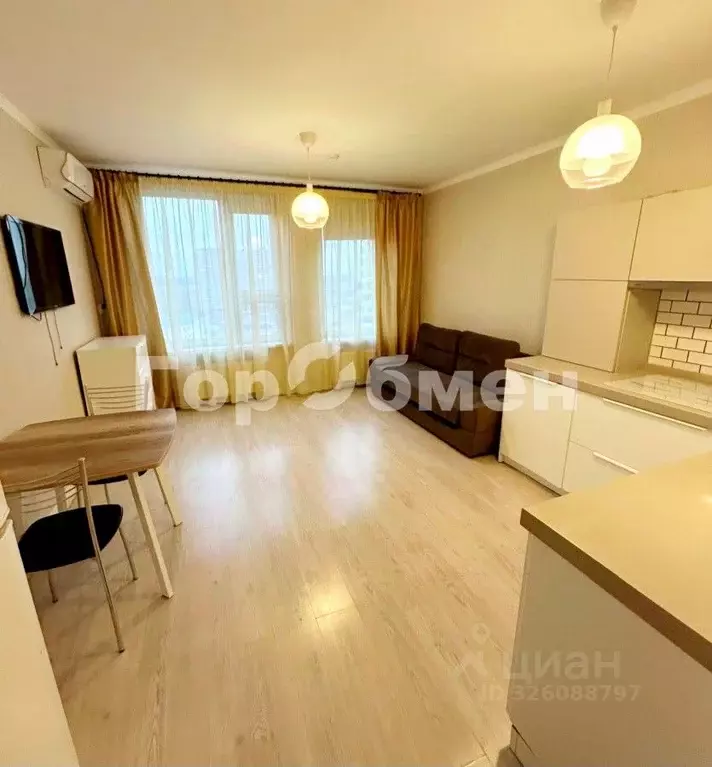 Студия Москва пос. Коммунарка, ул. Бачуринская, 11 (27.0 м) - Фото 1