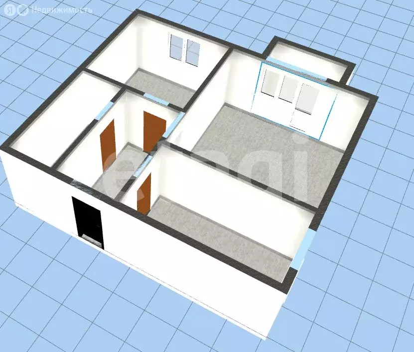 2-комнатная квартира: Губкин, переулок Горняков, 1 (39.9 м) - Фото 1