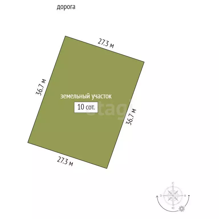 Участок в Перовское сельское поселение, село Весёлое (10 м) - Фото 1