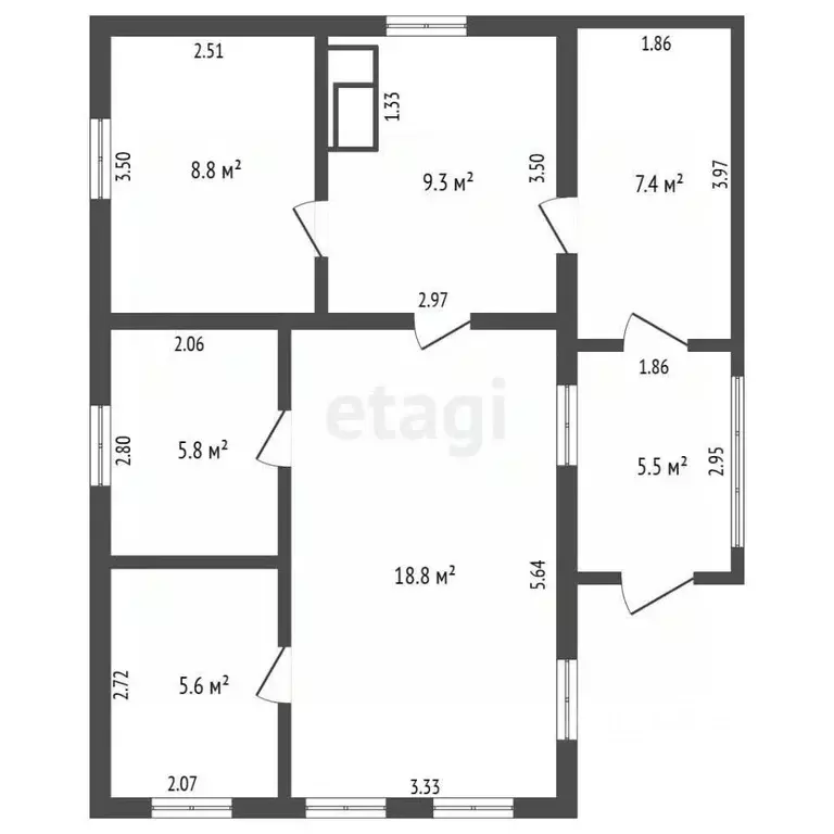 Дом в Забайкальский край, Чита Короткий пер., 4 (48 м) - Фото 2