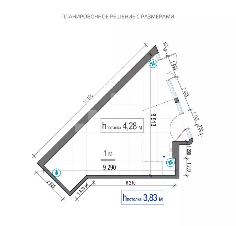 Помещение свободного назначения в Москва Бутырская ул., 1 (48 м) - Фото 1