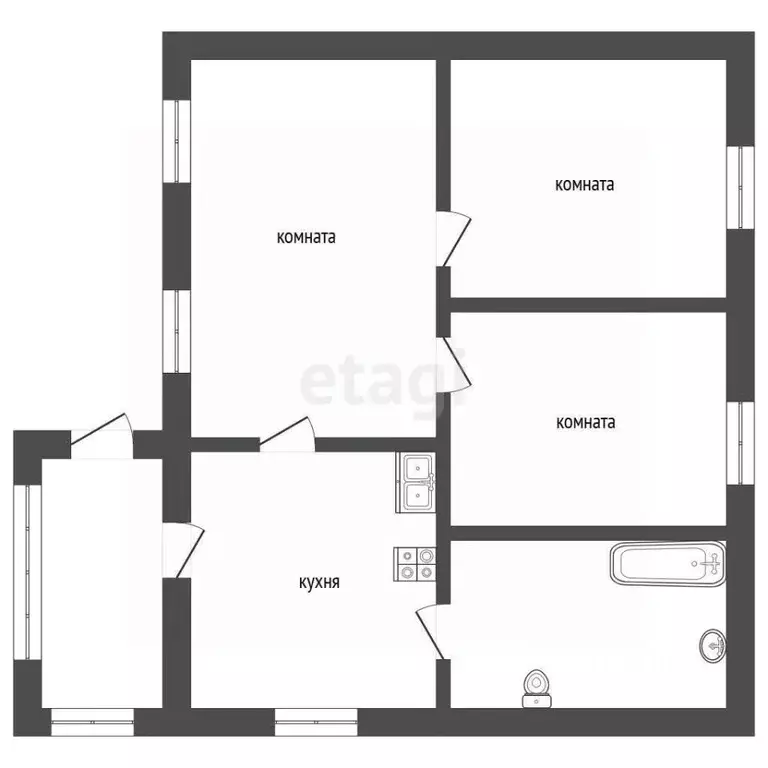 Дом в Саратовская область, Балашов ул. Декабристов, 36 (44 м) - Фото 2