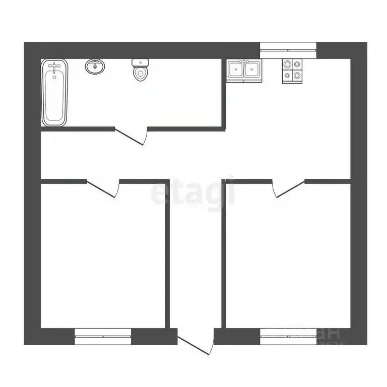 Дом в Калужская область, с. Совхоз Боровский ул. Дачная (80 м) - Фото 2