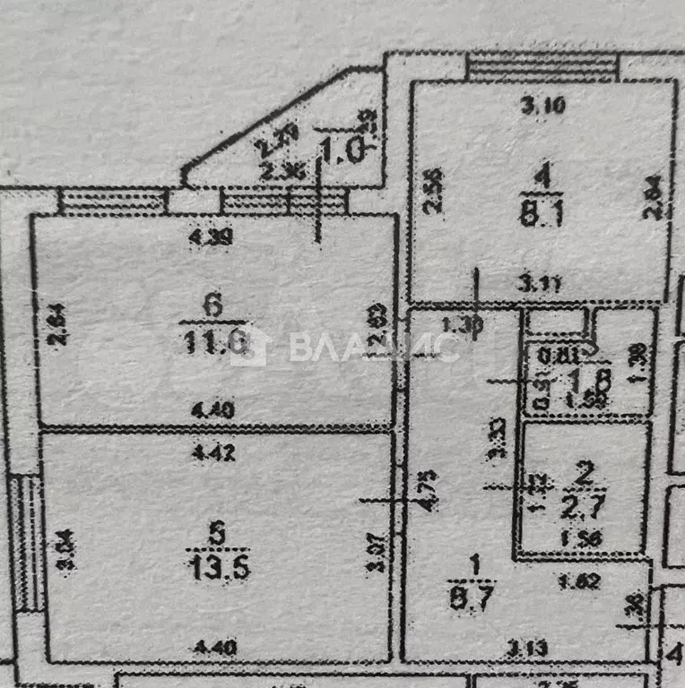 2-к. квартира, 46,4 м, 5/5 эт. - Фото 0