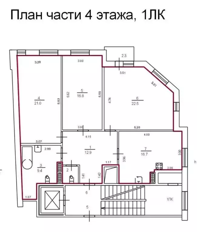3-к кв. Санкт-Петербург ул. Большая Зеленина, 6 (100.0 м) - Фото 1