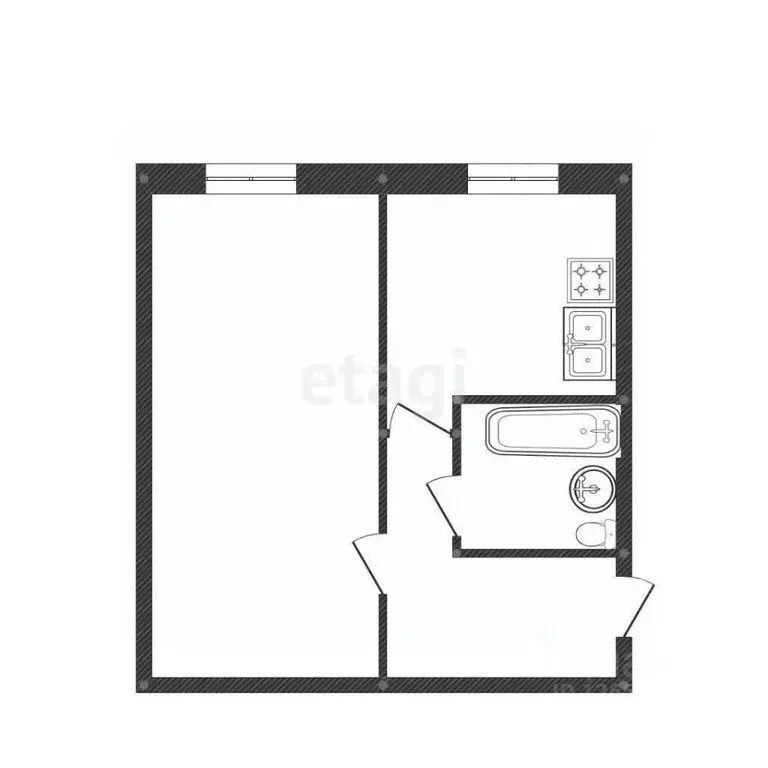 1-к кв. Костромская область, Кострома Малышково мкр, проезд ... - Фото 1