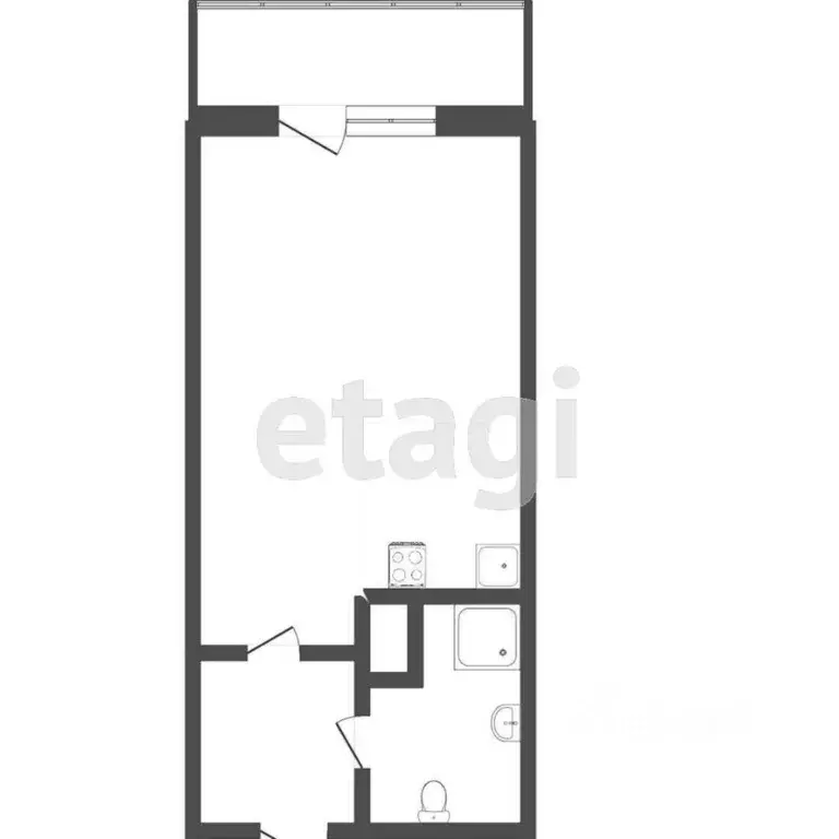 1-к кв. Ростовская область, Аксай Садовая ул., 20к2 (30.0 м) - Фото 1