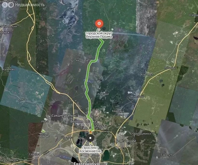 Участок в Свердловская область, городской округ Верхняя Пышма, посёлок ... - Фото 1