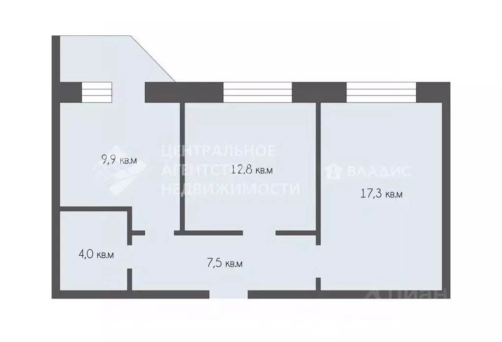 2-к кв. Рязанская область, Рязанский муниципальный округ, с. Дядьково ... - Фото 2