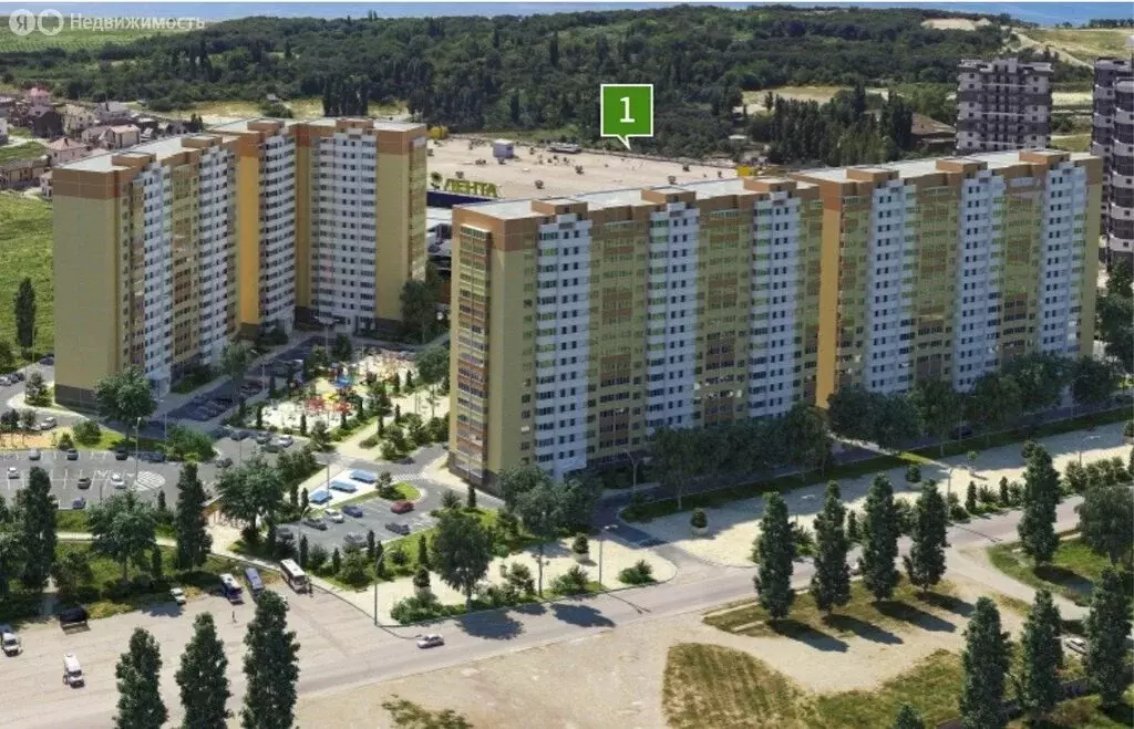 1-комнатная квартира: Новороссийск, улица Григорьева, 10 (38 м) - Фото 0