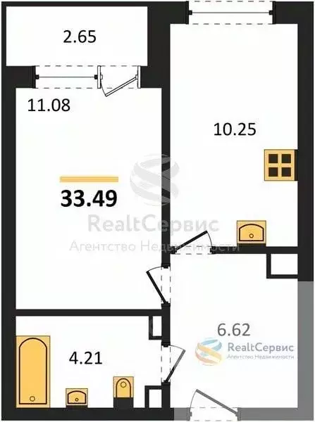 1-к кв. Удмуртия, Ижевск Восток-3 МОТ СНТ,  (33.49 м) - Фото 0