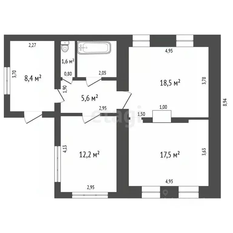 Дом в Челябинская область, Чебаркуль ул. Ленина, 14 (68 м) - Фото 2