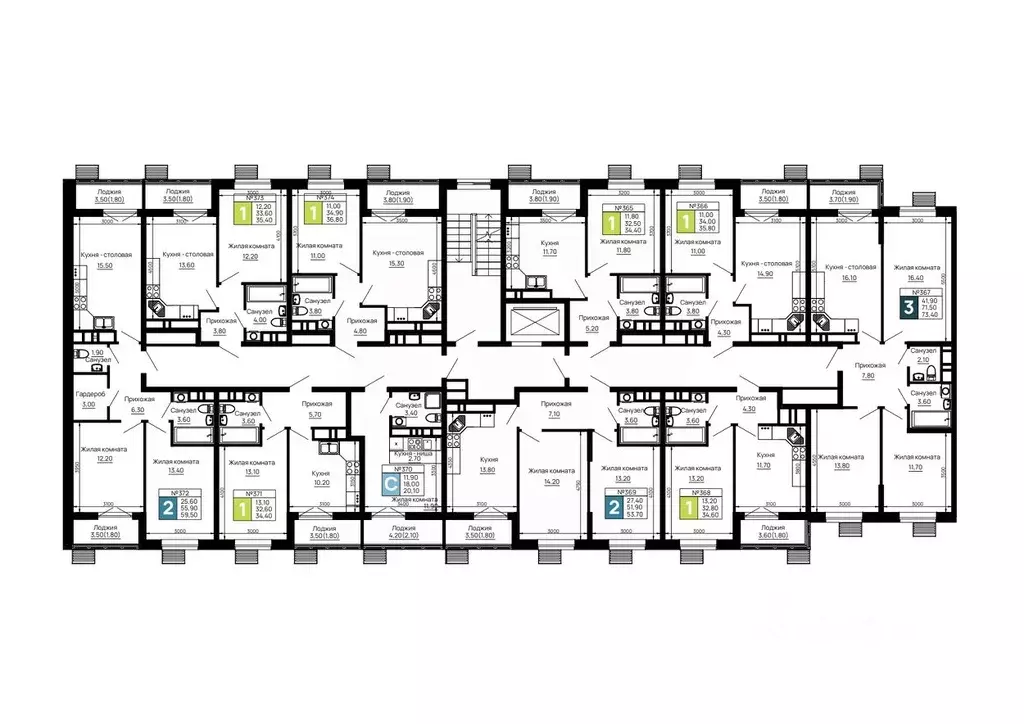 1-к кв. Адыгея, Тахтамукайский район, Яблоновский пгт  (34.4 м) - Фото 2